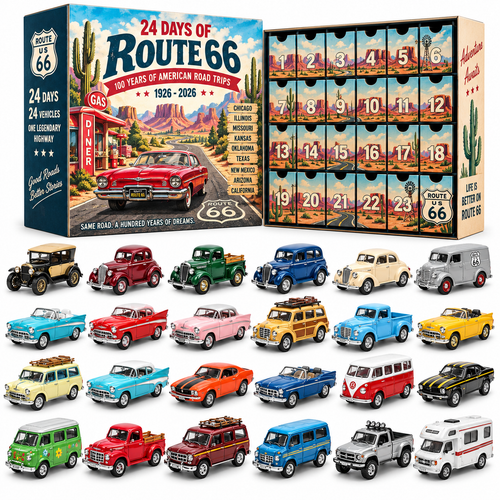 🏜️ Route 66 Centennial 1926–2026 – 24 Classic Cars, 100 Years of American Road Trips!