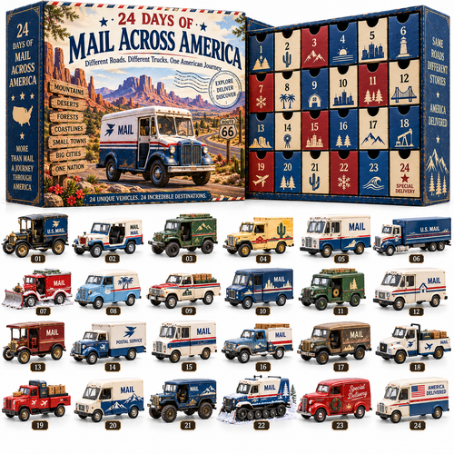 🔥🚚24 Days of Mail Across America – Vintage Postal Truck Advent Calendar 🚚🇺🇸