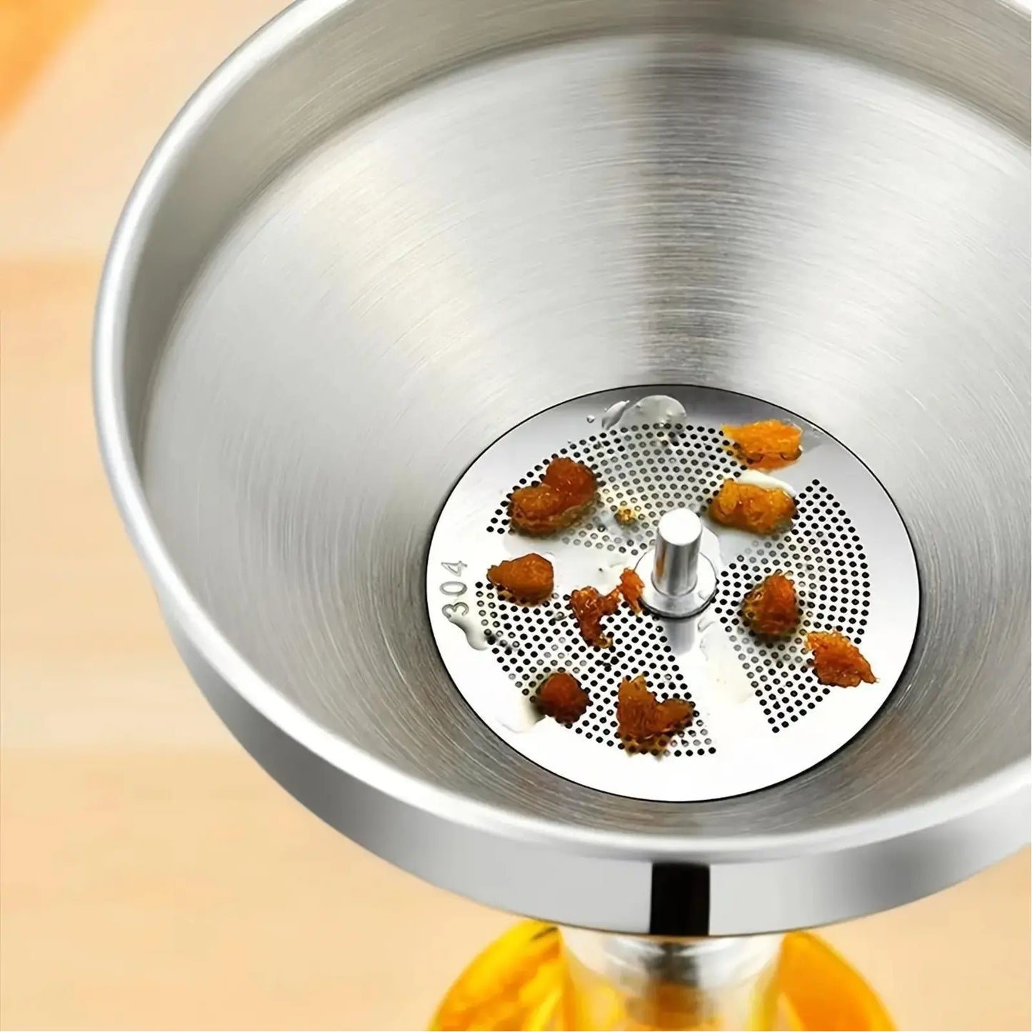 👨‍🍳Premium Food Grade Stainless Steel Funnel with Food Filter Strainer