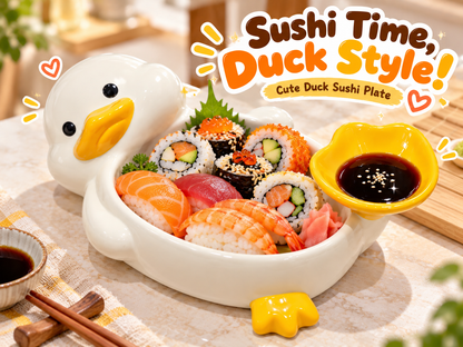 🐤✨ 2-in-1 Cute Duck Snack & Dip Bowl – Multi-Purpose Dish