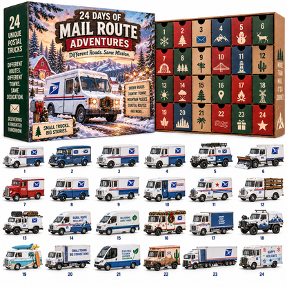 🔥🚚24 Days of Mail Across America – Vintage Postal Truck Advent Calendar 🚚🇺🇸