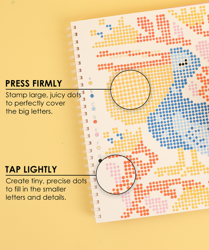 Dot-By-Letter Mindful Coloring Kit