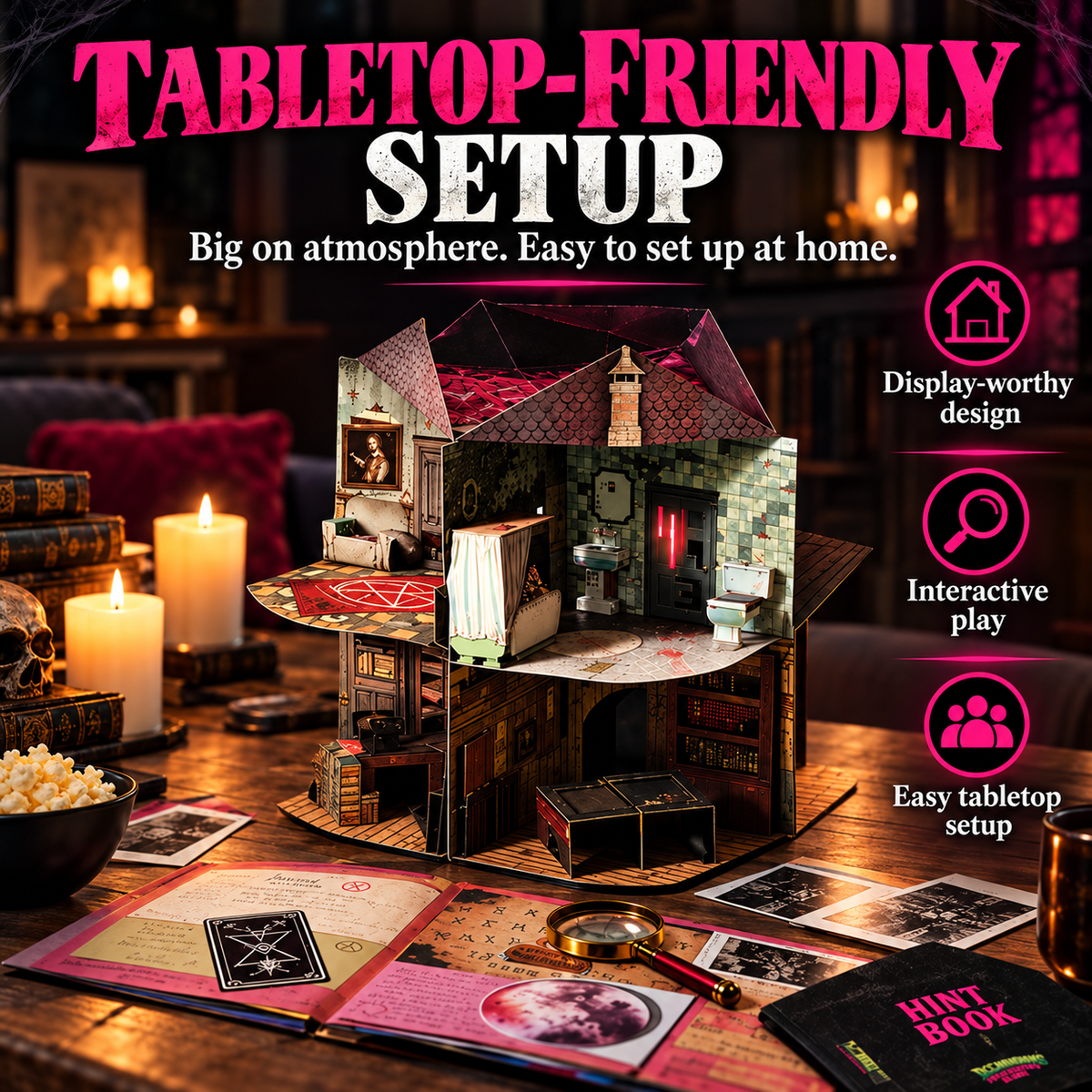 🎲 Flash Sale 50% OFF –3D Pop-Up Mystery Manor – Immersive Murder Mystery Puzzle Game