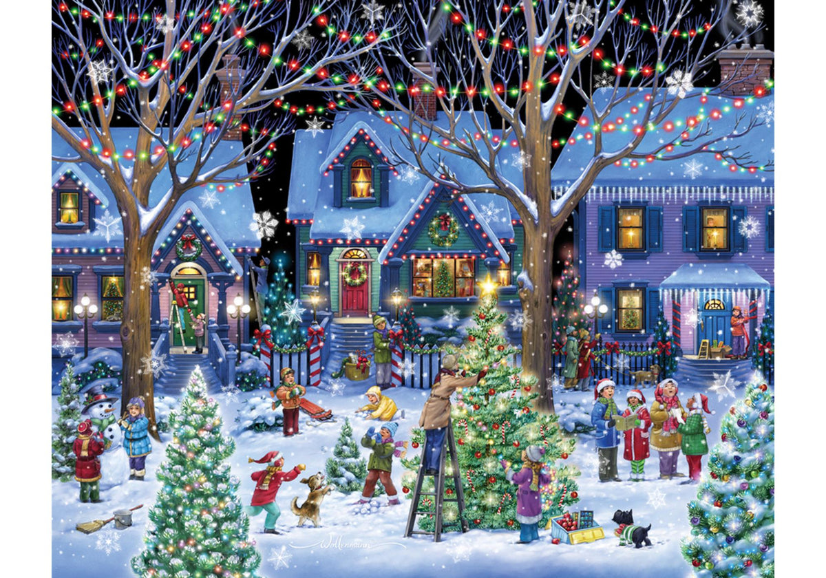 🎄 1000-Piece Christmas Jigsaw Puzzle Advent Calendar – 24-Day Holiday Countdown