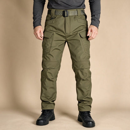 Men's Winter Fleece-Lined Tactical Cargo Pants