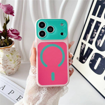 🌈Dopamine Color Block Magnetic Phone Case for iPhone Pro Max