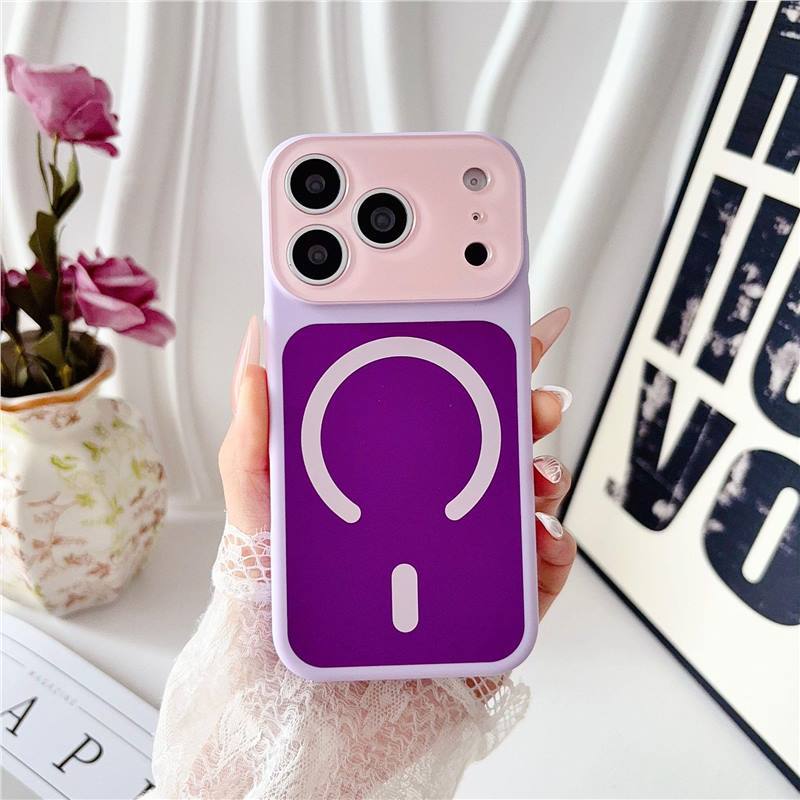 🌈Dopamine Color Block Magnetic Phone Case for iPhone Pro Max