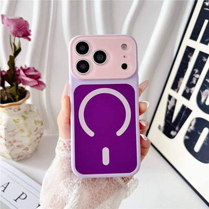 🌈Dopamine Color Block Magnetic Phone Case for iPhone Pro Max