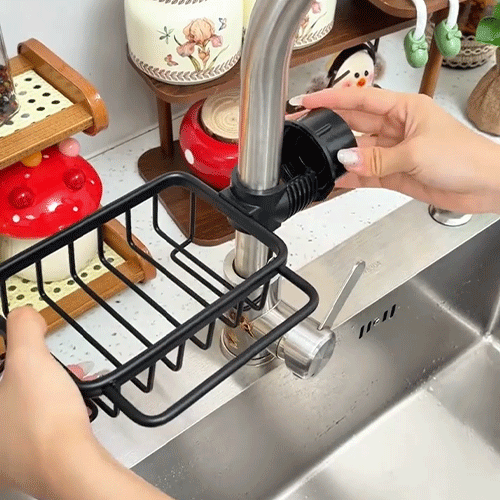 Faucet Drainer Basket – No-Drill Sink Organizer - detail image 11