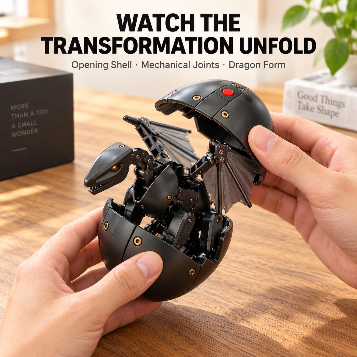 🐲DragonMorph – Egg to Dragon Transforming Mechanical Toy