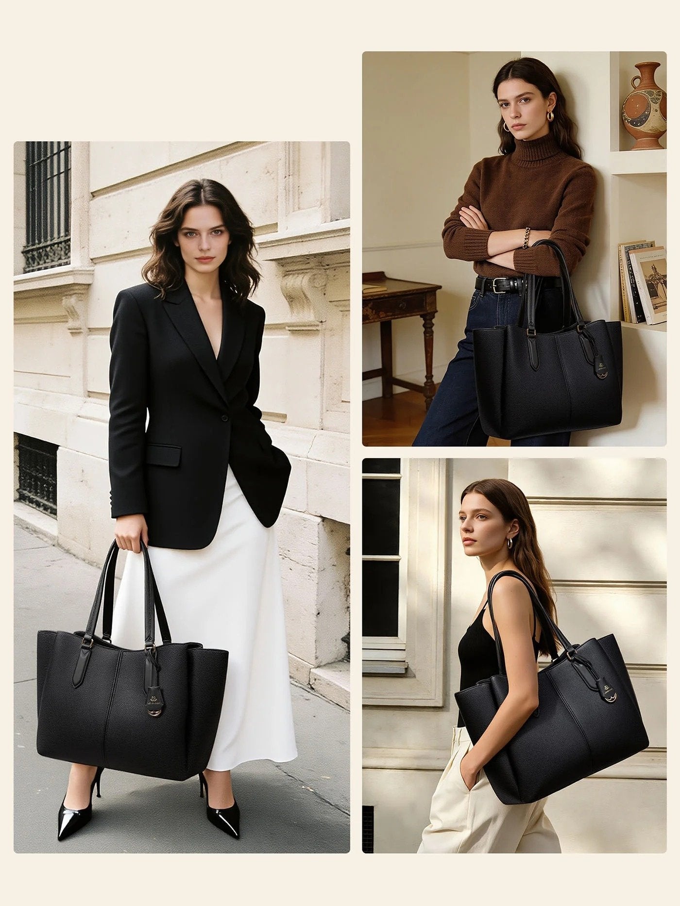 💼Laptop Tote Bag – Triple Compartments, Fits 15.6" & 17.3" Laptops