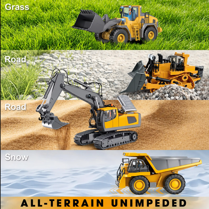 🚜 4-Vehicle RC Construction Set ✨ Big Fun for Little Builders! (Free Shipping ✈️)