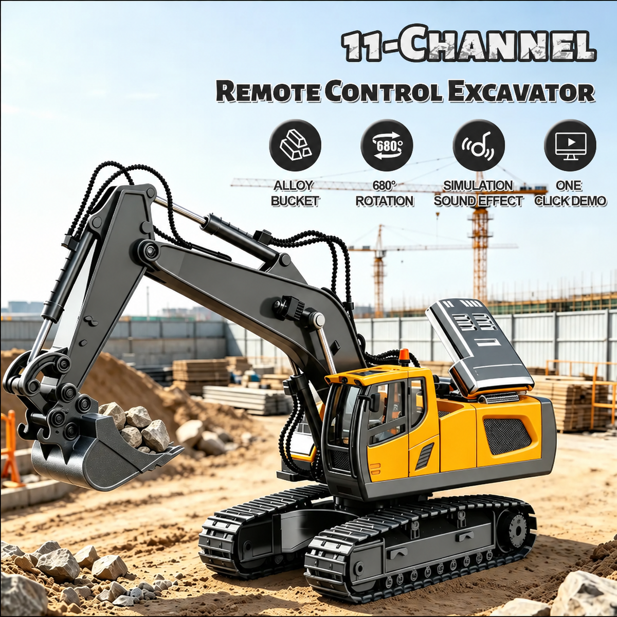 🚜 4-Vehicle RC Construction Set ✨ Big Fun for Little Builders! (Free Shipping ✈️)