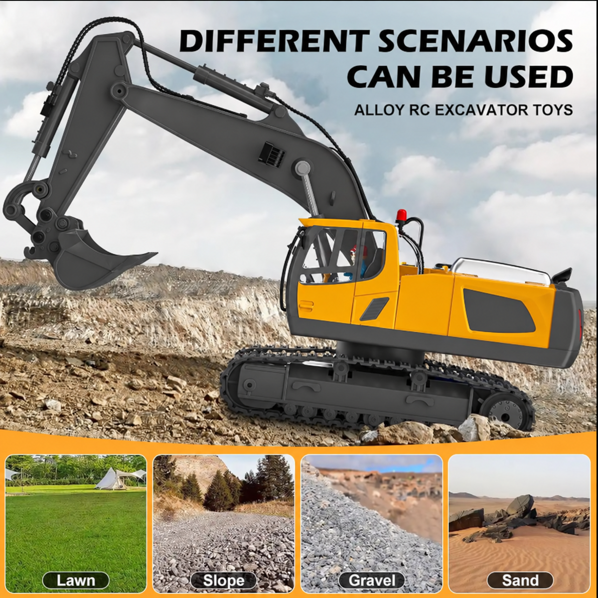 🚜 4-Vehicle RC Construction Set ✨ Big Fun for Little Builders! (Free Shipping ✈️)