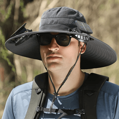 ☀️ SUMMER SALE☀️ Solar-Powered Cooling Hat with USB Fan – Stay Cool Anywhere!  🌊 Perfect for Fishing, Hiking, Golf & Outdoor Adventures!