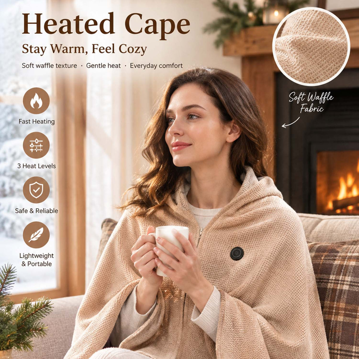 ❄️ LAST CHANCE 50% OFF Heated Wearable Blanket – Stay Warm at Your Desk Without Bulky Layers