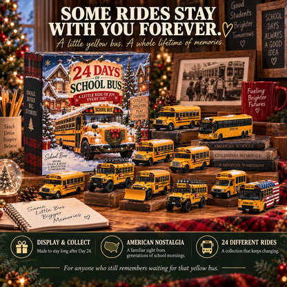 🚌🎄24 Rides To Christmas – American School Bus Collector’s Edition