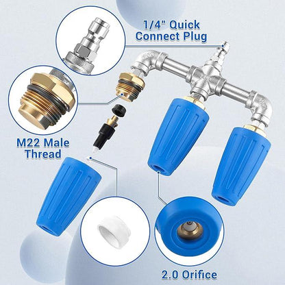Turbo Nozzle Pressure Washer with 1/4 Quick Connect and 2.0 Orifice