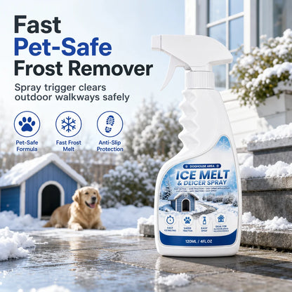 ❄️ Outdoor Ice Melting Spray – Easy Ice & Frost Removal for Steps, Patios & Walkways🍀