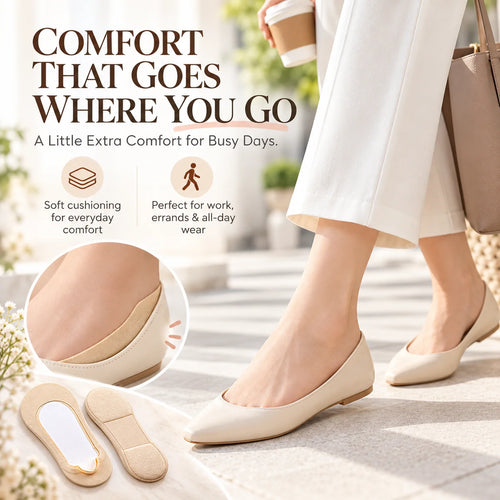 🧦 Cushioned No-Show Socks – Soft Padded Foot Liners