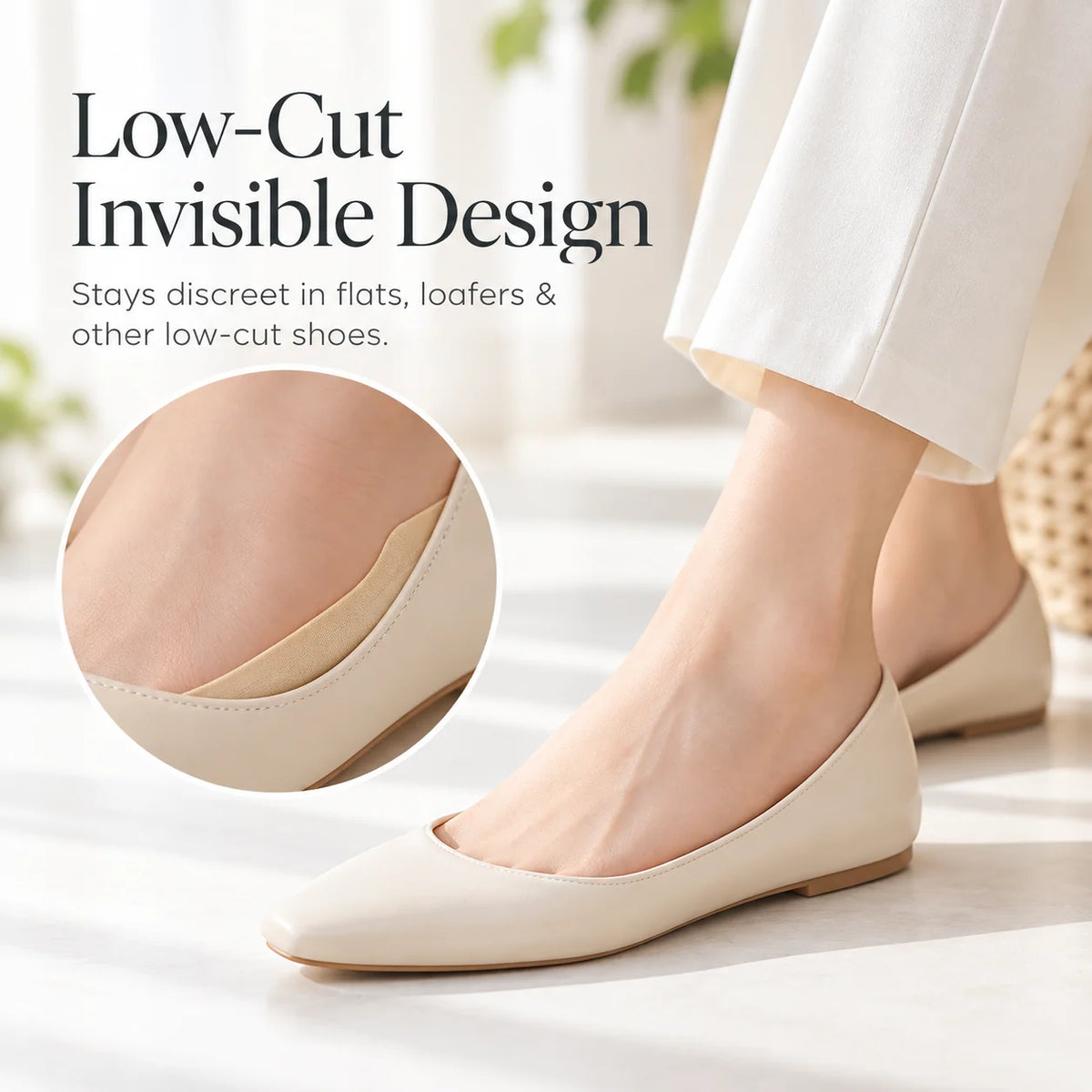 🧦 Cushioned No-Show Socks – Soft Padded Foot Liners