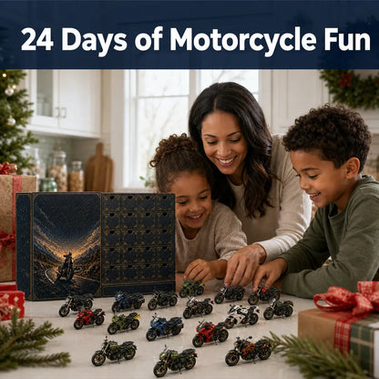 🎄LAST DAY 49% OFF -🏍️2026 Motorcycle Legends 3D Advent Calendar – 24 Days, 24 Mini Motorcycles, 24 Legendary Rides