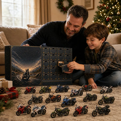 🎄LAST DAY 49% OFF -🏍️2026 Motorcycle Legends 3D Advent Calendar – 24 Days, 24 Mini Motorcycles, 24 Legendary Rides