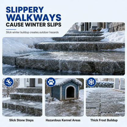 ❄️ Outdoor Ice Melting Spray – Easy Ice & Frost Removal for Steps, Patios & Walkways🍀