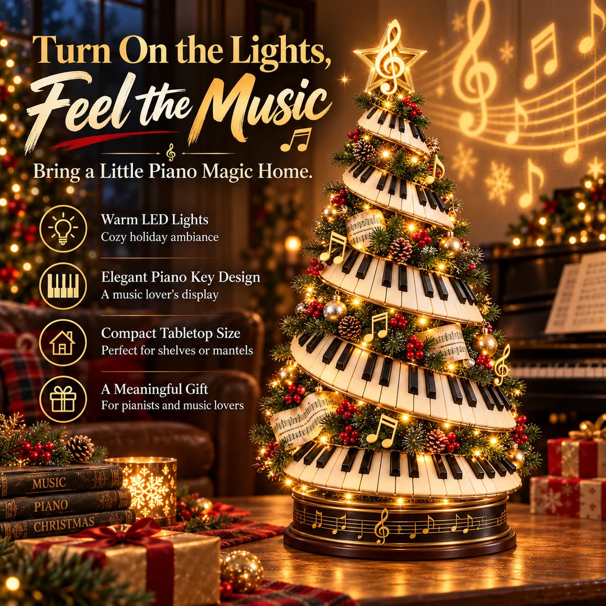 🎹🎄 Christmas in Every Key | Lighted Piano Tree ✨