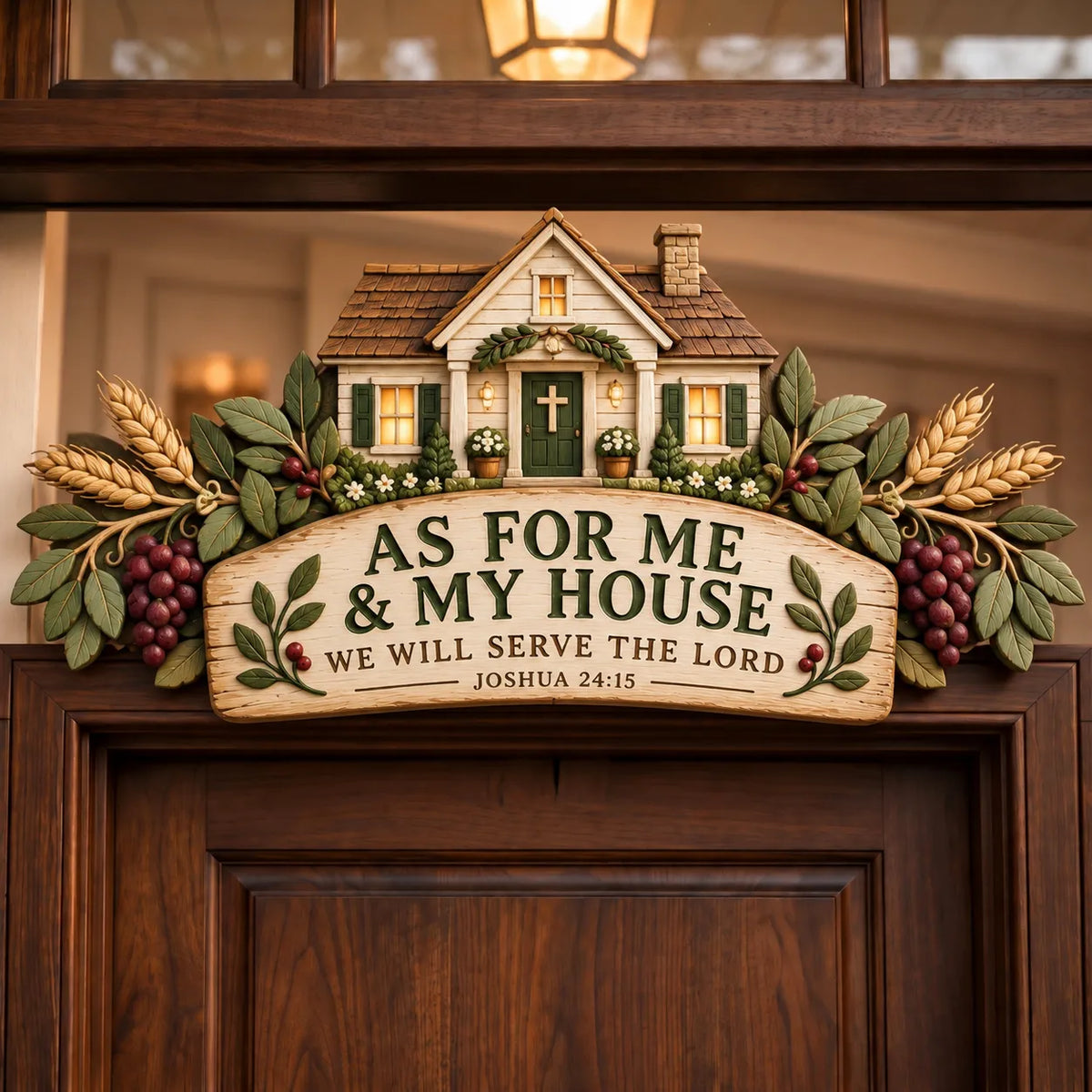✝️ 2D Christian Faith & Blessings Decorative Door Topper