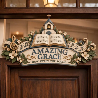 ✝️ 2D Christian Faith & Blessings Decorative Door Topper