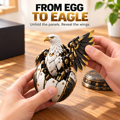🦅 Egg To Bald Eagle – 2-in-1 Transforming Mechanical Figure