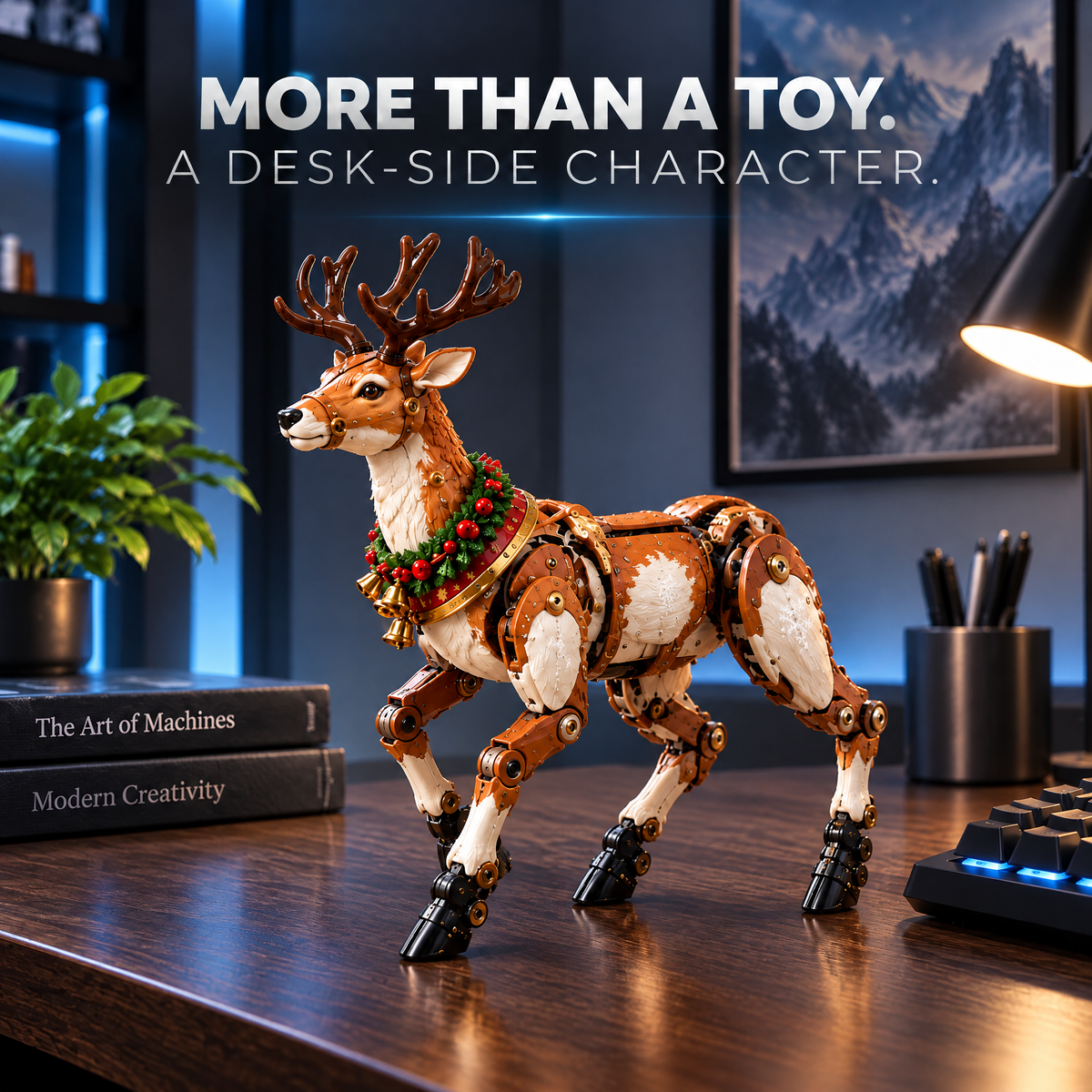 🎄🦌 ReindeerMorph – Egg to Christmas Reindeer Transforming Mechanical Toy