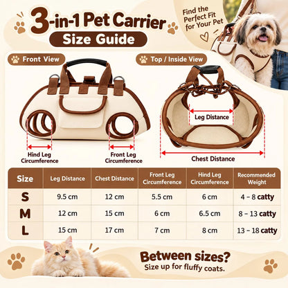 🔥 50% OFF – 😽Hands-Free Pet Sling & Harness Carrier 🐾🐶