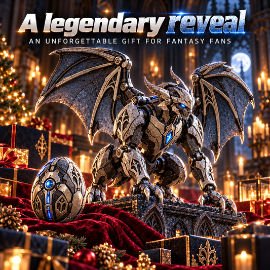 2 forms · 1 gothic guardian From Mechanical Egg to Gothic Gargoyle Start with a compact stone-metal egg