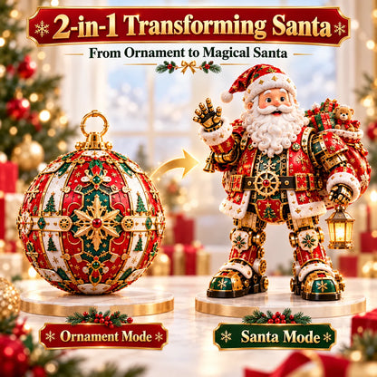 🎅 2-in-1 Transforming Santa Claus™ – From Christmas Ornament to Magical Santa!