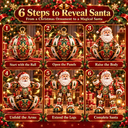 🎅 2-in-1 Transforming Santa Claus™ – From Christmas Ornament to Magical Santa!