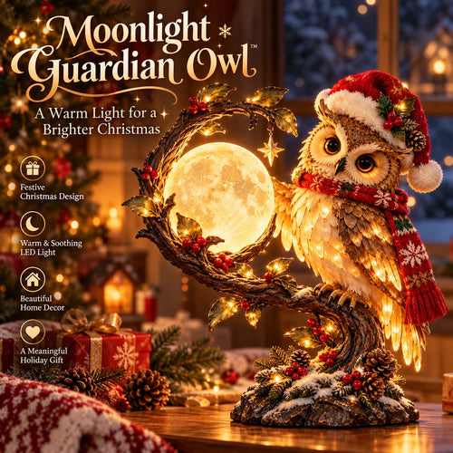 🎄 Christmas Limited-Time Sale | Moonkeeper Owl™ – Lighted Christmas Owl