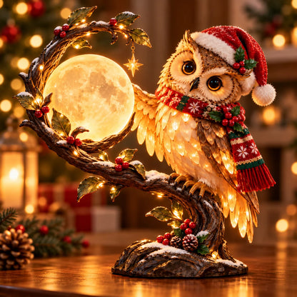 🎄 Christmas Limited-Time Sale | Moonkeeper Owl™ – Lighted Christmas Owl