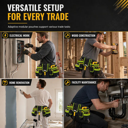 👷 50% OFF! 🛠️ Adjustable Tool Waist Bag – Multi-pocket & hands-free carry ✨