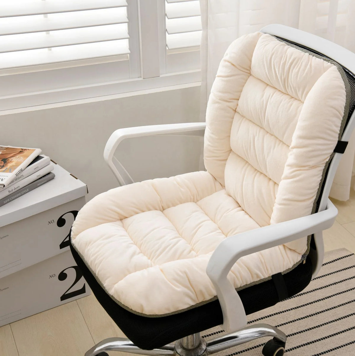 🔥 Heated Chair Cushion – Dual-Zone Fast-Warming Seat & Back Pad