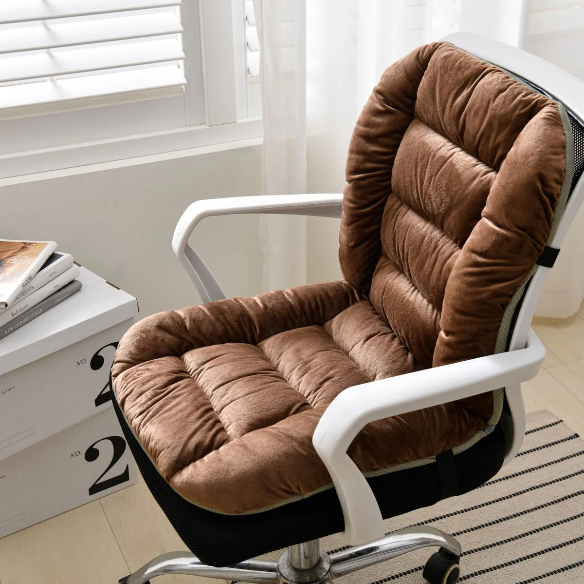 🔥 Heated Chair Cushion – Dual-Zone Fast-Warming Seat & Back Pad