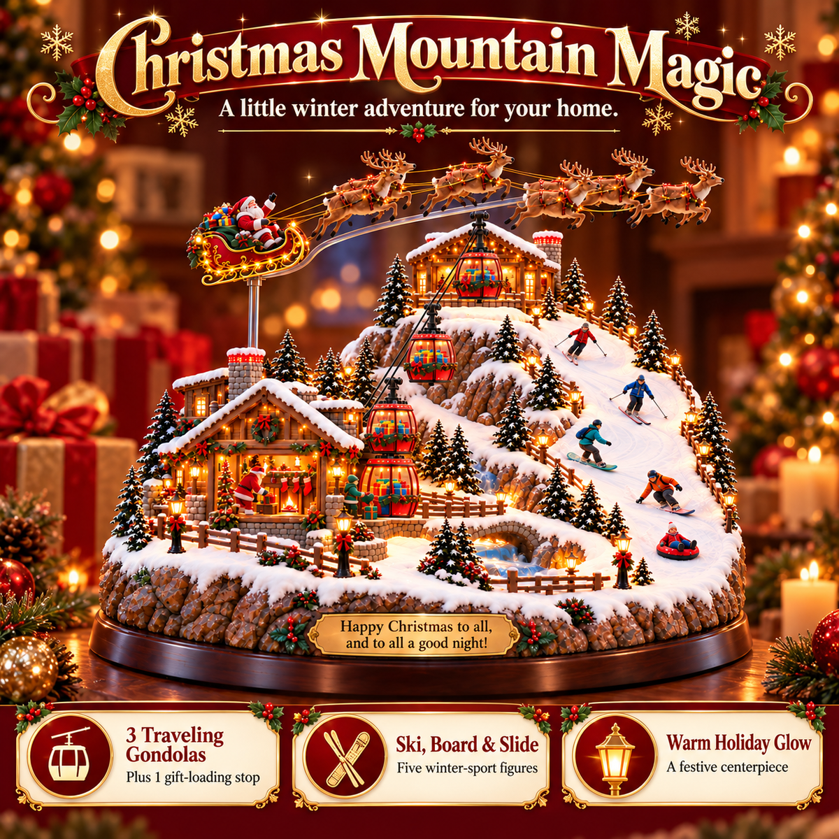 🎄 Christmas Eve Mountain Village — Winter Adventure Edition
