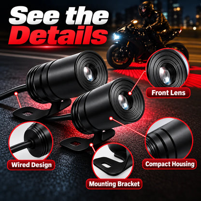 🏍️ Dual Motorcycle Laser Projector Lights!!!