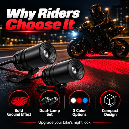 🏍️ Dual Motorcycle Laser Projector Lights!!!