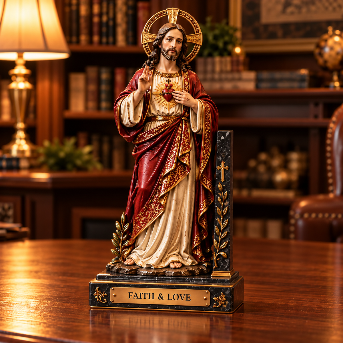 ✝️ Sacred Heart of Jesus & Virgin Mary Bookends | Faith & Love, Grace & Peace