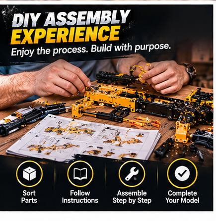 🏗️ Build It Yourself! 🔧 Construction Excavator Model Kit