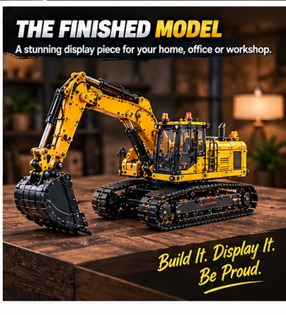 🏗️ Build It Yourself! 🔧 Construction Excavator Model Kit