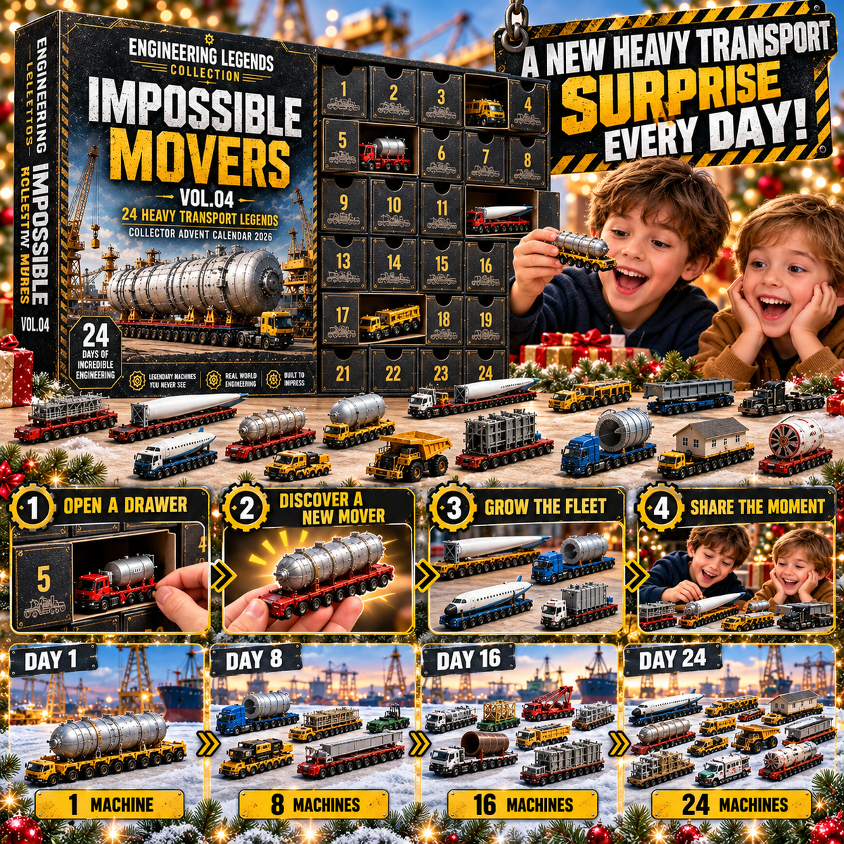 🚛 Impossible Movers VOL.04 – 24 Days of Heavy Transport Legends 🎄