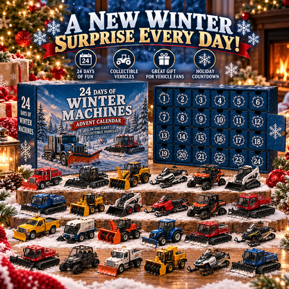 ❄️ 24 Days of Winter Machines 🎄 Die-Cast Vehicle Advent Calendar